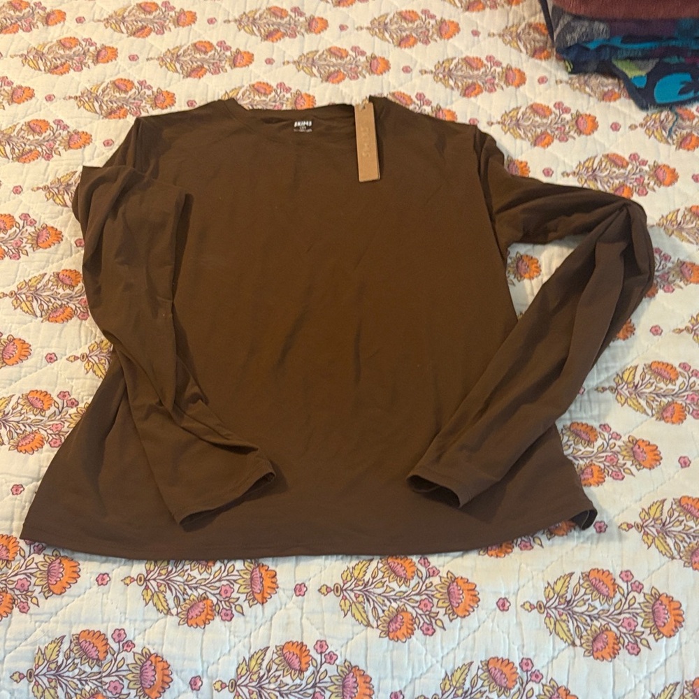 SKIMS Chocolate Long Sleeve Top